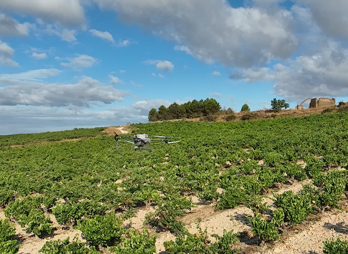 Tratamiento con dron